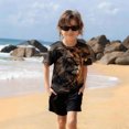 thumbnail image 5 of fnnxnal Boys Kids Lion Graphic Tee Short Sleeve Crew Neck Sublimation Print Multicolor Wild Animal Safari,Size 13-14 T, 5 of 7