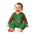 thumbnail image 2 of Onlypjs Family Christmas Pajamas Matching Sets, Christmas Tree Raglan Tops with Plaid Pants, Holiday Lounge Sets for Couples, Women and Men, 2 of 5