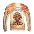 thumbnail image 2 of Happy Thanksgiving Chesapeake Bay Retriever Turkey Costume Pumpkins Autumn Leaves All Over Print 3D Sweatshirt Unisex Merch Chessie Dog Lover - 13014, 2 of 6