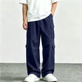 thumbnail image 3 of ATOGUTA Cargo Pants Boys Elastic Waist Pull on School Uniform Kids Clothes Size 5T-15, 3 of 7