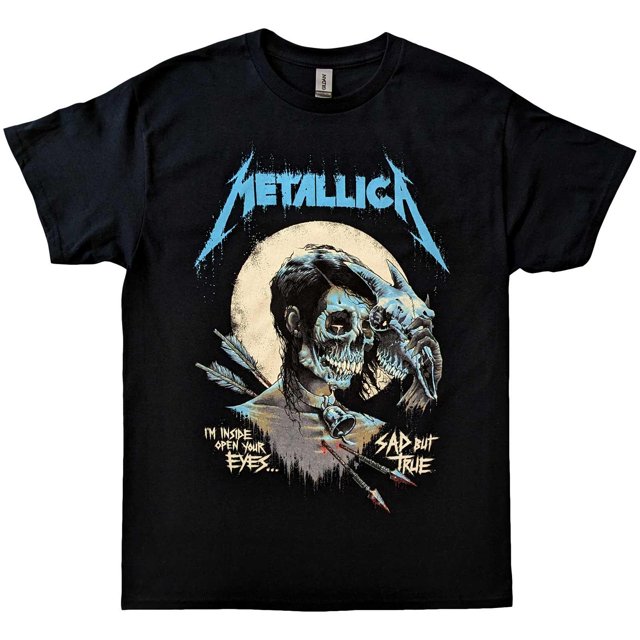 Metallica - Camiseta Sad But True Póster de Algodón para Adultos Unisex (Negro)