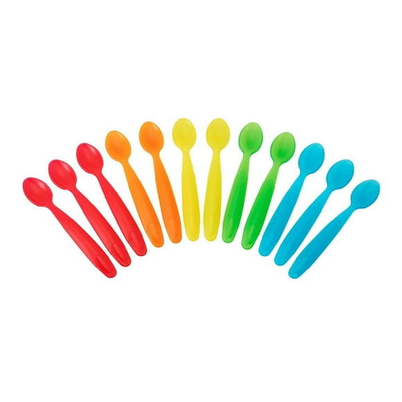 Paquet de 12 cuillères pour nourrisson Take & Toss de The First Years - les couleurs peuvent varier Paquet de 12