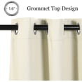 thumbnail image 1 of sasyxdc White Curtains Bedroom Curtains 63 inch Length Grommet Room Darkening Curtains for Living Room Vertical Blinds Privacy Thermal Insulated Curtains  1 Curtain Panel  52 x 63 Inch  P, 1 of 9
