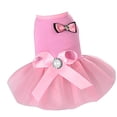 thumbnail image 2 of Greeniant Ropa para mascotas Bowknot chaleco gasa vestido disfraz regalo Ropa para mascotas Rosado L Greeniant PT000262-16, 2 of 6