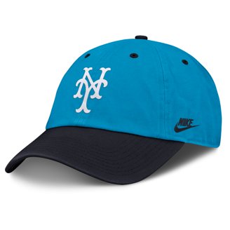 New York Mets '47 Clean Up Adjustable Hat - Blue Script, One Size Fits All, Officially Licensed