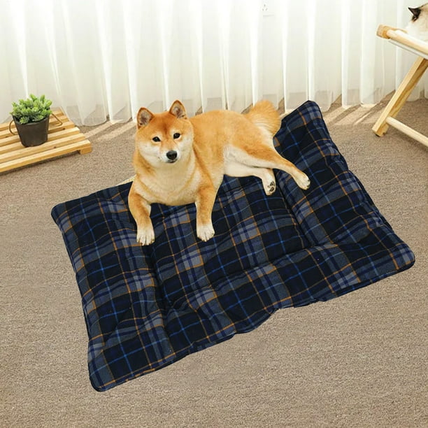 LSLJS Tapis de Lit pour Chien Tapis en Velours de Lait Quatre