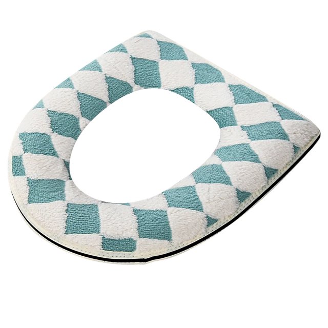 Cojín para asiento de inodoro doméstico con relleno suave y grueso, funda impermeable con cremallera, ideal para todas las estaciones.