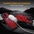 thumbnail image 3 of Designed for Motorola Moto G Stylus 5G 2023 Armor Case with Camera Cover Stand, Shockproof Protection Compatible with MagSafe Rugged Case Cover, Support Car Magnetic Holder - Red, 3 of 7