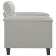 thumbnail image 2 of vidaXL Sofa Chair Light Grey 60 cm Microfibre Fabric, 2 of 5
