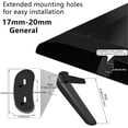 thumbnail image 2 of Universal TV Base Stand, Table Top TV Stand Legs with Screws and Instruction, Black ABS TV Replacement Legs for Most 32 40 49 50 55 Inch TCL Roku Smart TV, 2 of 7