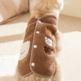 thumbnail image 5 of Pet's Clothes Christmas Cat Autumn And Winter Warm Fleece Coat For Cat Cute Bear Puppy Vest, 5 of 8