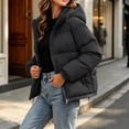 thumbnail image 6 of Xdegoge Womens Puffer Jacket Zip Up Thick Insulated Quilted Padded Winter Coat with Pockets Cold Weather Warm Hooded Outerwear,Sizes M-4Xl, 6 of 7