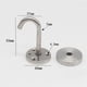 thumbnail image 5 of Gancho de Techo de Acero Inoxidable de 10 Piezas Base Redonda Montaje Superior Gancho de Pared Superior, 5 of 5