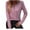 Pink, variant on Honeeladyy Womens Tunic Tops,Fall Loose Long Sleeve Button Up V Neck Soft Henley Shirts Thanksgiving Gift