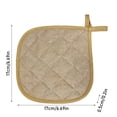 thumbnail image 3 of Heat Resistant Terry Cloth Pot Holders, Grade Kitchen Hot Pads for Cooking & Baking, Ultra-Soft & Flexible Heat Shields, Durable Cotton Terry Set for Handling Hot Pots, Pans & Trays(Blue), 3 of 3