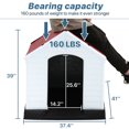 thumbnail image 7 of Extra Large Dog House for Large Medium Dogs 41x37.4x39 inch Plastic Water Resistant Dog Houses with Hight Base Support for Winter Tough Durable House with Air Vents Elevated Floor, Red, 7 of 7