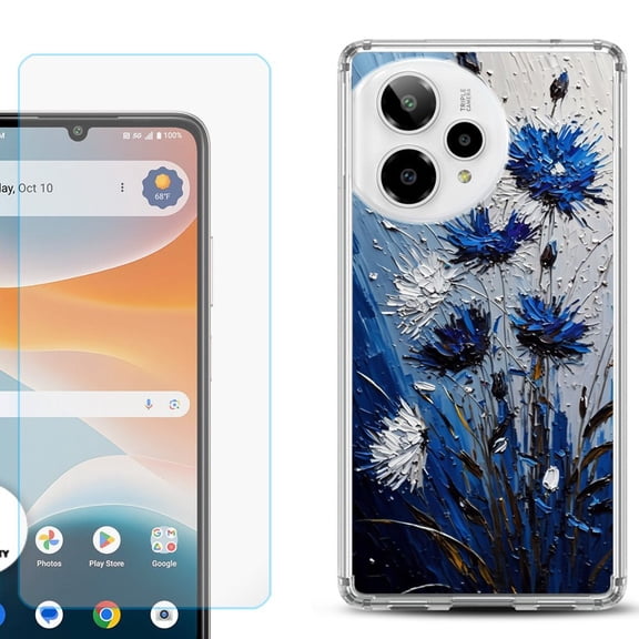 Phone Case for ATT Motivate Pro 2, with Screen Protector, by OneToughShield - Cornflower