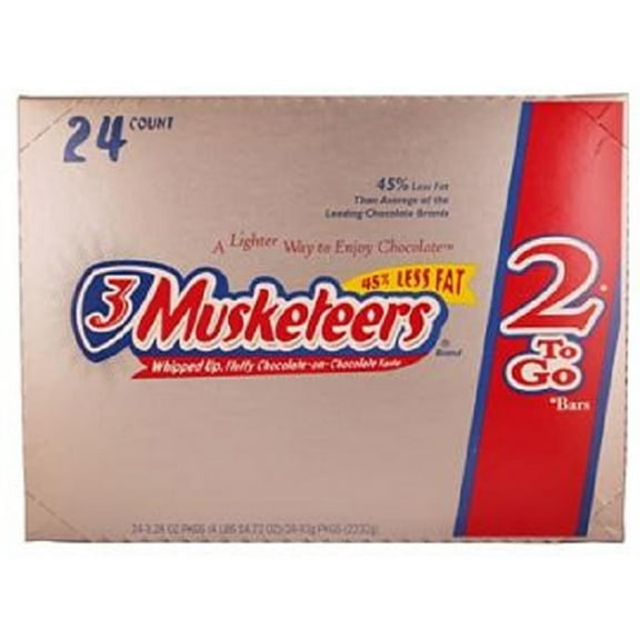 3 Musketeers King Size Chocolate 24/3.28Oz