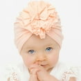 harmtty Newborn Hat Soft Stylish Polyester Cotton Big Flower Baby Cap