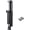 Black, variant on Kickdown Door Stop - Stainless Steel Easy Step Door Stopper, Spring Loaded Telescopic Step On/Off Door Stopper Rubber, Adjustable Heavy Duty Door Locks Holder Stop/Release by Foot, Silver