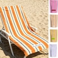 thumbnail image 1 of MTBLYS 59X29.52In Microfiber Beach Towel Striped Design Quick Dry Highly Absorbent Machine Washable Travel Camping Pool Use, 1 of 7