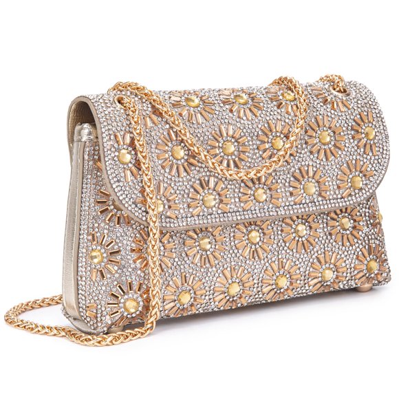 Bandolera BBTT.ful bandolera con cristales de strass para mujer
