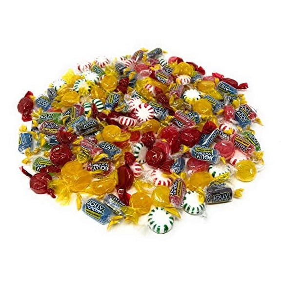 Jolly Ranchers and Old-Fashioned Hard Candy Mix -2 lbs (32 oz) - 150 pcs, Individually Wrapped- 12 Flavor Variety Pack