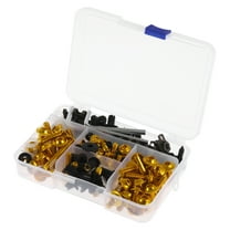 195pcs Motorcycle Fairing Body Bolts Fastener Clip Screws Gold Tone for Kawasaki for Suzuki for Honda for Yamaha for BMW