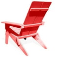 thumbnail image 2 of Folding Adirondack Chairs Set of 2 Modern Plastic Chaises with Cup Holder for Outdoor Patio Garden Fire Pit, 2 of 7
