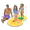 Pineapple, variant on Funsicle Rainbow FunSpray Splash Mat, 5ft Water Spray Pad for Kids, Age 2 and up