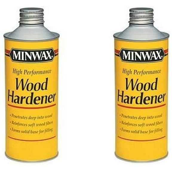 Minwax 41700000 High Performance Wood Hardener, pint 2-Pack