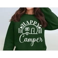 thumbnail image 5 of Happy Camper Sweatshirt, Cute Camping Pullover, Outdoor Adventure Sweater, Cozy Travel Hoodie, Comfy Nature Lover's Top (L, Maroon), 5 of 11
