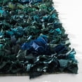 thumbnail image 4 of SAFAVIEH Rio Dallas Geometric Polyester Shag Area Rug, Green/Multi, 2'6" x 4', 4 of 11