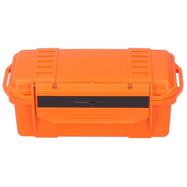 Senjay Tool Box, Tool Storage Case Abs Reinforced Hard Plastic Orange Waterproof For Camping For Travel For Fishing