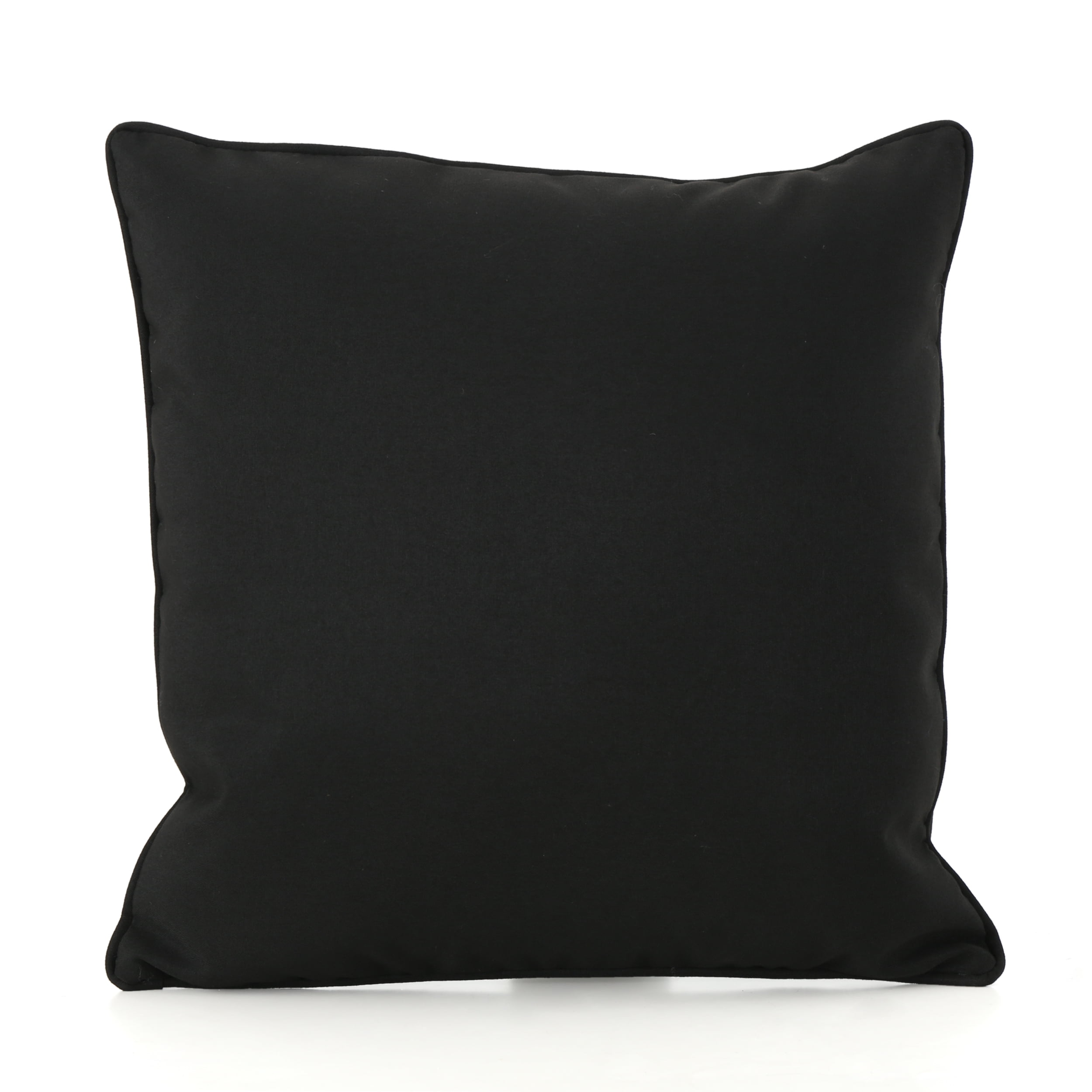 Esme Outdoor 18" Water Resistant Fabric Square Pillow, Black Walmart