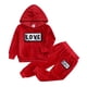 thumbnail image 5 of Sudadera Para Niños Pequeños, Telas De Terciopelo Para Bebés, Abrigo, Pantalones, Conjunto De 2 Uds, Suéter Para Niños, Niños, Niñas, Rojo Odeerbi LM103-1456, 5 of 9