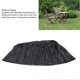 thumbnail image 4 of Black Round Garden Furniture Cover, 210D Oxford Fabric, Dustproof, Anti-fading, UV Resistant and Waterproof, for Garden Table and Chairs, 120 x 75 cm, 4 of 4