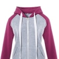 thumbnail image 3 of Sudadera Con Capucha Para Mujer, Sudadera Cómoda Con Cordón, Varios Colores, Manga Larga Para El Hogar ANGGREK Púrpura XL, 3 of 5