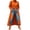 Orange, variant on Womens Open Front Longline Shirts Point Collar Long-Sleeve Relaxed Fit Casual Spring Summer Daily Wear Blouses Blue XXL