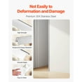 thumbnail image 3 of VEVOR Stainless Steel Wall Corner Protector, 1 x 1 x 48 inch, 10 Pack Metal Corner Guards, 304 Stainless Steel Edge Trim 90-Degree Angle for Home,Office,Commercial Wall Protection, with 3m Tape, 3 of 9