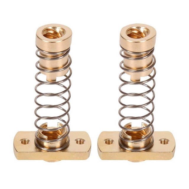 Varilla roscada Acme de eliminación de espacio T8 de eje Z de alta precisión, tuerca antirretroceso con resorte para máquinas CNC de las series CR10, CR-10S, Ender-3 y Tornado (2 piezas)