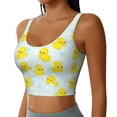thumbnail image 2 of Fotbe cute rubber duck Sujetador Deportivo Largo sin Aros para Mujer con Almohadillas y Soporte Medio, Transpirable y Absorbente, Camiseta Tipo Chaleco o Tank Top-Large, 2 of 8
