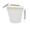 thumbnail image 3 of Tarmeek Wall Mounted Hydroponic Planter - Modern Minimalist White Container for Indoor Greenery, No Drill Installation, Living Room Wall Hanging Vessel for Pothos and Other Plants, 3 of 9