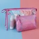 thumbnail image 2 of 2 unids/set bolsas de maquillaje es organizador de neceser cosmético de embrague Púrpura Colco Bolsa de maquillaje de PVC, 2 of 7