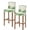 Off White, variant on St. Patrick's Bar Stool Covers Set of 2, Lucky Shamrock Green Eucalyptus Floral Blue Stretch Bar Chair Covers with Backs, Removable Pub Counter Height Chair Cover for Kitchen Dining Room Cafe