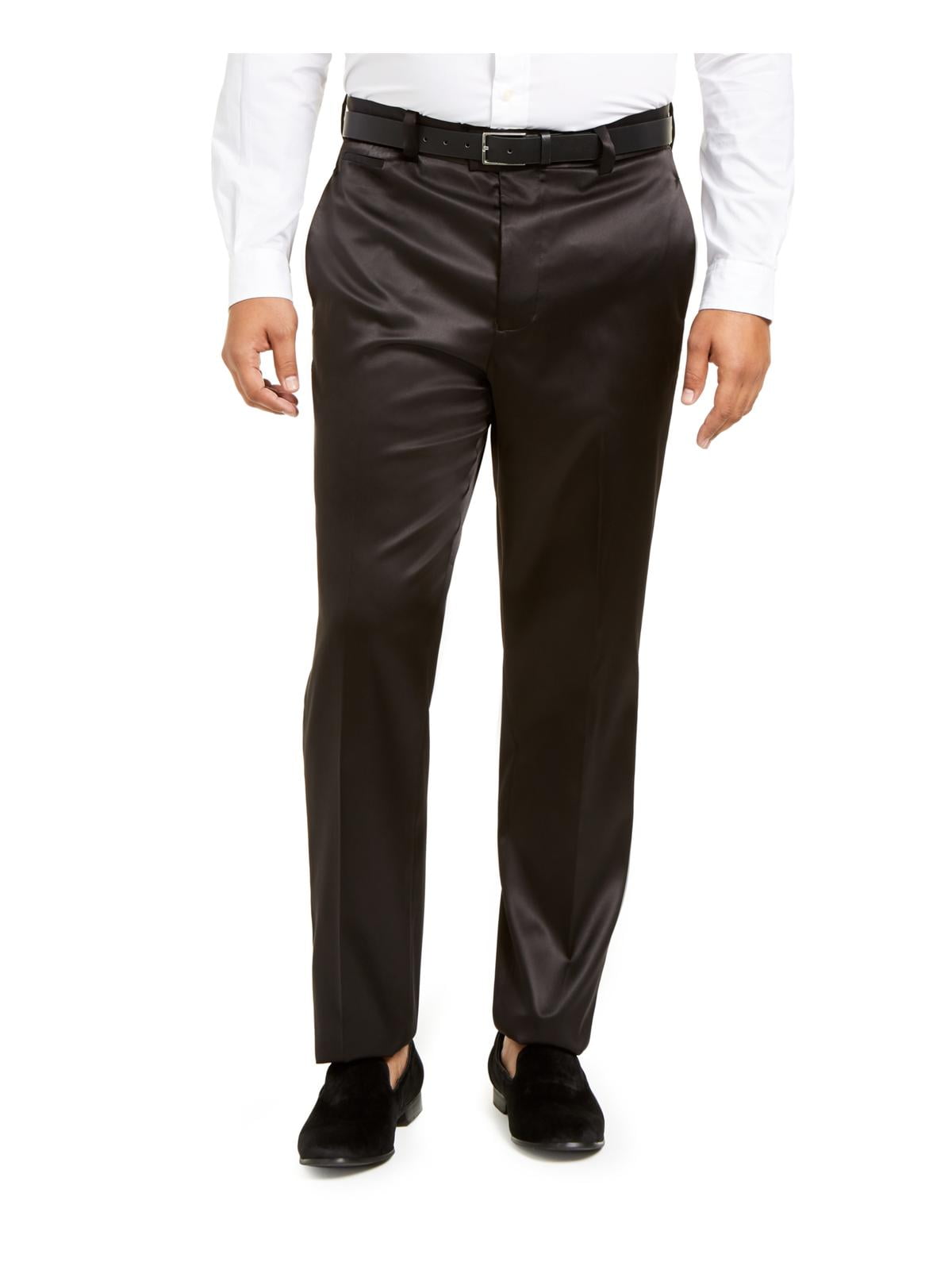 Tall Satin Slim Fit Tuxedo Pant Black 