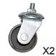 thumbnail image 1 of Ruedas para gato de suelo,Ruedas para gato de piso de 3 toneladas con vástago de 12 mm,Ruedas giratorias Race Jack Ruedas negras Accesorios,Ruedas giratorias de repuesto para remolque de barco, 1 of 8