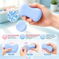 thumbnail image 4 of Crunchy Soap Squishy Toy, Blue Bar Soap Stress Ball, Bead Filled Realistic Soap, Soft Sensory Fidget Toy, Kawaii Stress Relief, for Kids Adults, Anxiety Relief, Desk Decor, Party Favor, Gift, 4 of 7