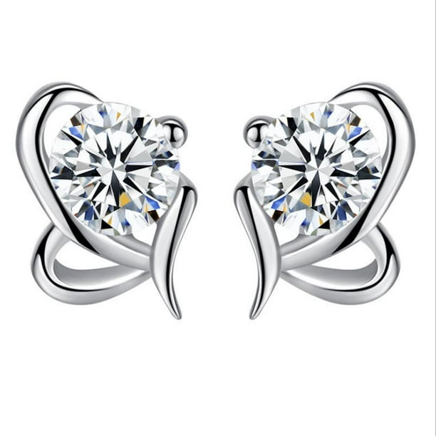 Pendientes De Lazo De 2 Uds., Pendientes Clásicos En Forma De Corazón, Pendientes De Tuerca Hipoalergénicos, Regalos De Joyería Para Mamá, Mujer, Esposa Y Niña sonducket AP005792-00