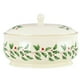 thumbnail image 1 of Plato cubierto Lenox Holiday rojo y verde de porcelana marfil de 2,34 kg, 1 of 6